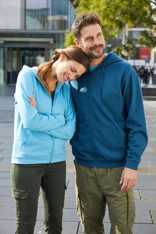 Damen Basic Kapuzen-Sweatjacke