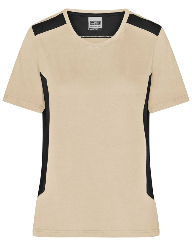 Damen BIO Workwear T-Shirt Kontrast