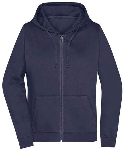 Damen Basic Kapuzen-Sweatjacke
