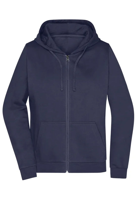 Damen Basic Kapuzen-Sweatjacke