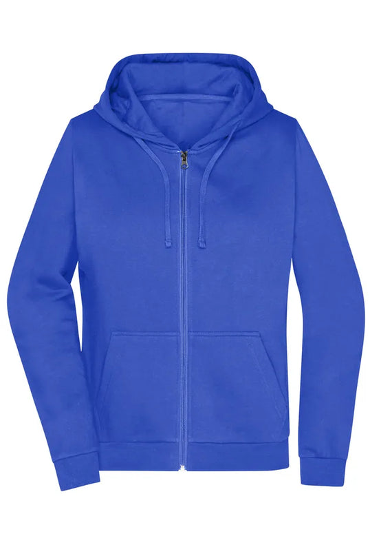 Damen Basic Kapuzen-Sweatjacke