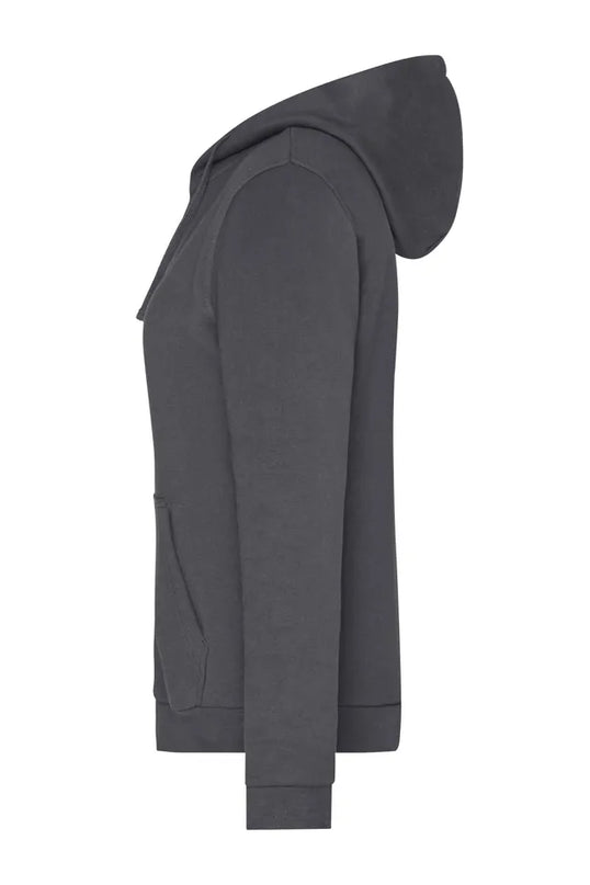 Damen Basic Kapuzen-Sweatjacke