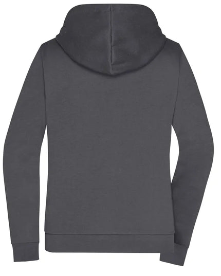 Damen Basic Kapuzen-Sweatjacke