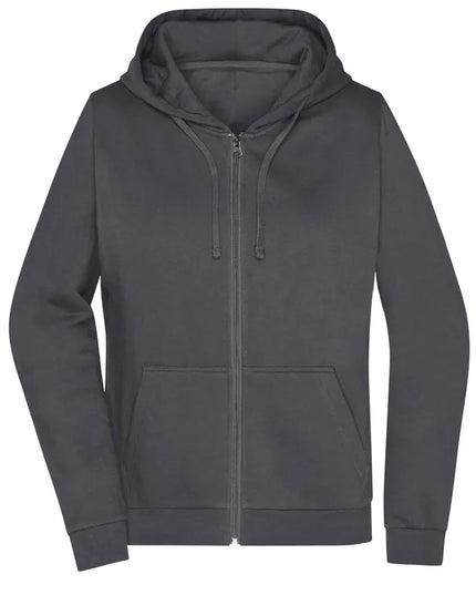 Damen Basic Kapuzen-Sweatjacke