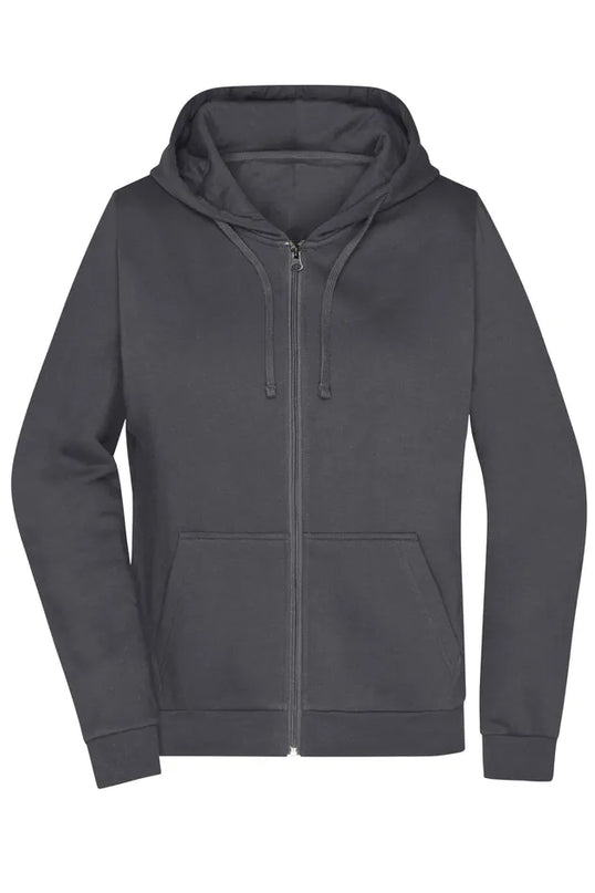 Damen Basic Kapuzen-Sweatjacke