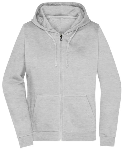 Damen Basic Kapuzen-Sweatjacke