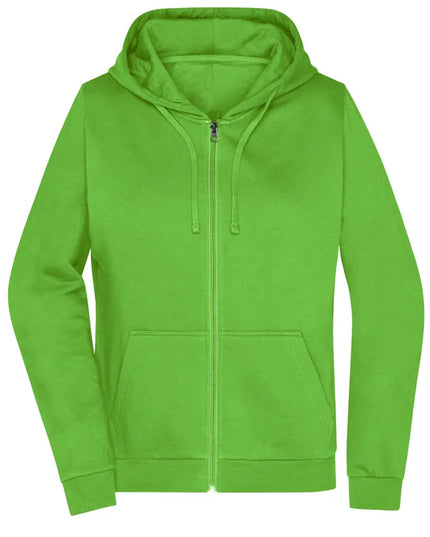 Damen Basic Kapuzen-Sweatjacke