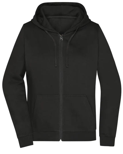 Damen Basic Kapuzen-Sweatjacke