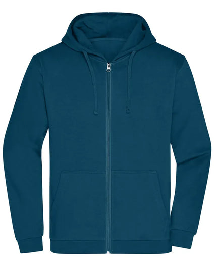 Herren Basic Kapuzen-Sweatjacke
