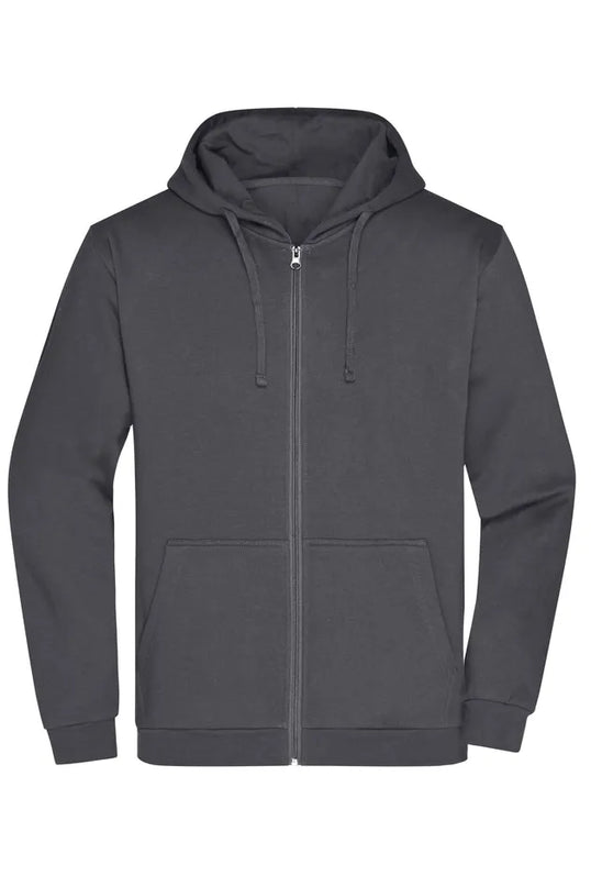 Herren Basic Kapuzen-Sweatjacke